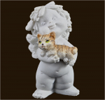 IGOR mit Katze (Figur 1) Höhe: 5,5 cm
