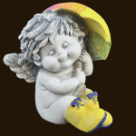 IGOR mit Regenschirm (Figur 3) Höhe: 10 cm