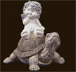 IGOR reitet auf der Schildkröte Höhe: 10 cm