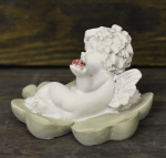 IGOR-Glücksbringer auf Kleeblatt (Figur 2) Höhe: 6 cm