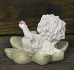 IGOR-Glücksbringer auf Kleeblatt (Figur 2) Höhe: 6 cm