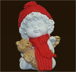 IGOR Weihnachtsengel mit Teddybär Höhe: 9 cm