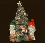 IGOR und OLGA mit Weihnachtsbaum Höhe: 16 cm
