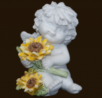 IGOR mit Sonnenblumen (Figur 1) Höhe: 7 cm