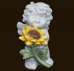 IGOR mit Sonnenblumen (Figur 2) Höhe: 7 cm