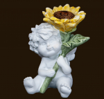 IGOR mit Sonnenblumen (Figur 3) Höhe: 7 cm