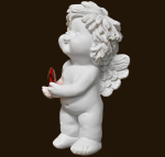 IGOR stehend mit Kristallherz (Figur 4) Höhe: 12 cm