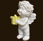 IGOR stehend mit Geschenk Höhe: 12 cm