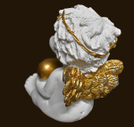 IGOR Weihnachtsengel sitzend mit Herz Höhe: 9 cm