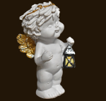 IGOR Weihnachtsengel stehend mit Laterne Höhe: 12 cm