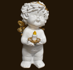 IGOR Weihnachtsengel stehend mit Kerze Höhe: 12 cm