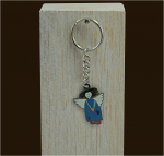 Schlüsselanhänger Charly blau Höhe: 3 cm