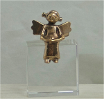 Bronze-Engel mit Buch sitzend Höhe: 6 cm