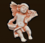 Terracotta-Engel zum Aufhängen (Figur 4) Höhe: 17 cm
