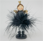 Engelmädchen Black Beauty mit Herz (Figur 2) Höhe: 10,5 cm