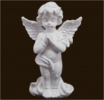 Engel weiss betend (Figur 1) Höhe: 14 cm
