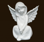 Porzellan-Engel mit LED-Beleuchtung (Figur 2) Höhe: 10 cm
