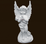 Engel betend stehend mit Kreuz (Figur 2) Höhe: 29 cm