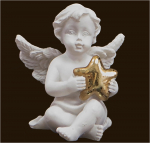 Mini-Engel mit Goldstern (Figur 4) Höhe: 4,5 cm
