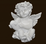Engelchen mit Herz (Figur 4) Höhe: 7 cm