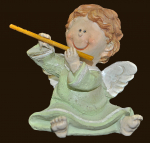 Engel mit Flöte Höhe: 5,5 cm