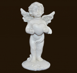 Engel stehend mit Herz (Figur 3) Höhe: 9 cm