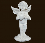 Engel stehend mit Herz (Figur 4) Höhe: 9 cm