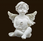 Engelchen mit Herz (Figur 2) Höhe: 4,5 cm