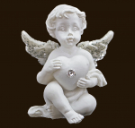 Engelchen mit Herz (Figur 3) Höhe: 4,5 cm