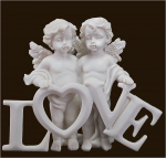 Engelpaar «LOVE» Höhe: 10 cm