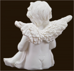 Engelchen sitzend mit Stern (Figur 2) Höhe: 5 cm