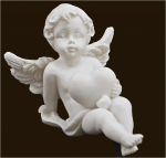 Mini-Herz-Engel (Figur 4) Höhe: 4 cm