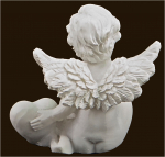 Mini-Herz-Engel (Figur 5) Höhe: 4 cm