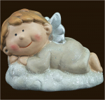 Engel liegend auf Wolke (Figur 4) Höhe: 8 cm