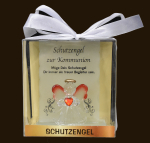 Kristall-Schutzengel zur Kommunion Höhe: 9 cm