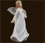 Engel weiss/silber (Figur 1) Höhe: 17 cm