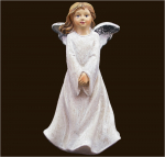 Engel in weiss/silber (Figur 1) Höhe: 11 cm