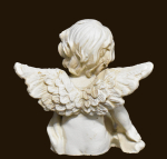Sitzendes Engelchen antikweiss (Figur 11) Höhe: 6 cm