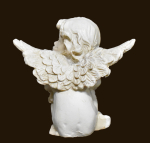 Sitzendes Engelchen antikweiss (Figur 12) Höhe: 6 cm