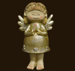Gold-Engel betend Höhe 13 cm