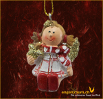 Christbaum-Engel farbig (Figur 1) Höhe: 4 cm