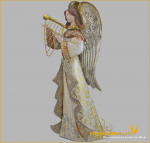 Engel mit Harfe Höhe: 43 cm