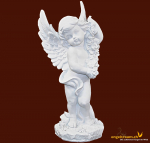 Engel stehend mit Rosen (Figur 1) Höhe: 28 cm