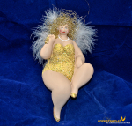 Engel sitzend molly gelb Höhe: 16 cm