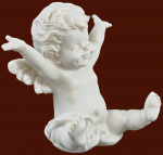 Fröhlicher Engel Höhe: 11 cm