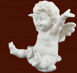 Fröhlicher Engel Höhe: 11 cm