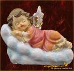 Engel schlafend auf Wolke (Figur 1) Höhe: 10 cm