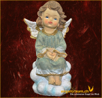 Engel auf Wolke sitzend (Figur 2) Höhe: 13 cm