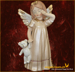 Engel mit Teddy Höhe: 16 cm